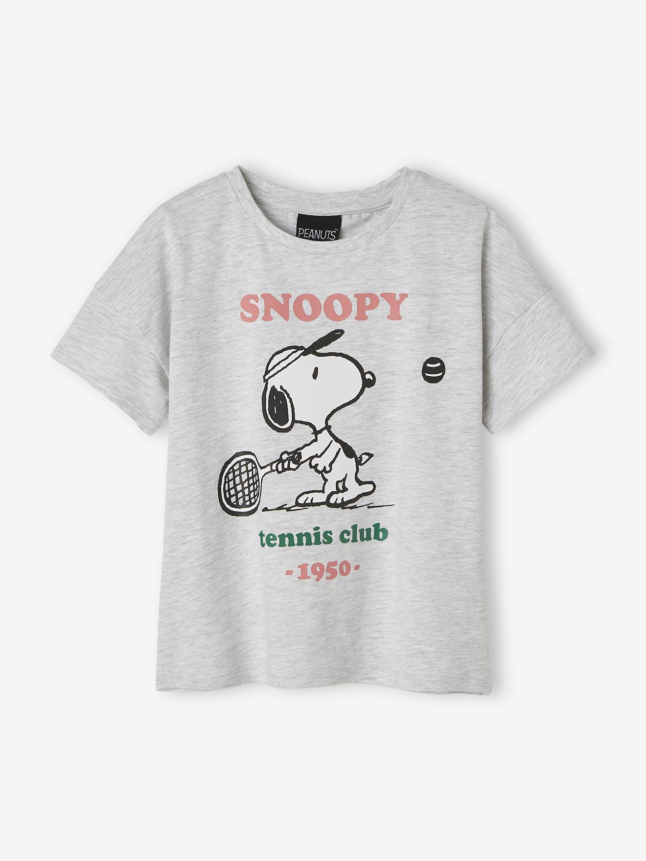 Camiseta de manga curta Snoopy Peanuts®, cinza mesclado