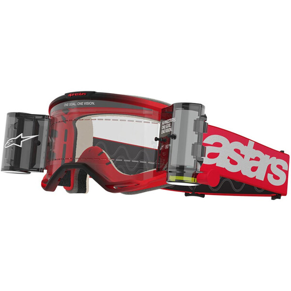 Alpinestars - Masque Vision 5 Blaze Roll-Off Rouge / Blanc / Noir / Transparent