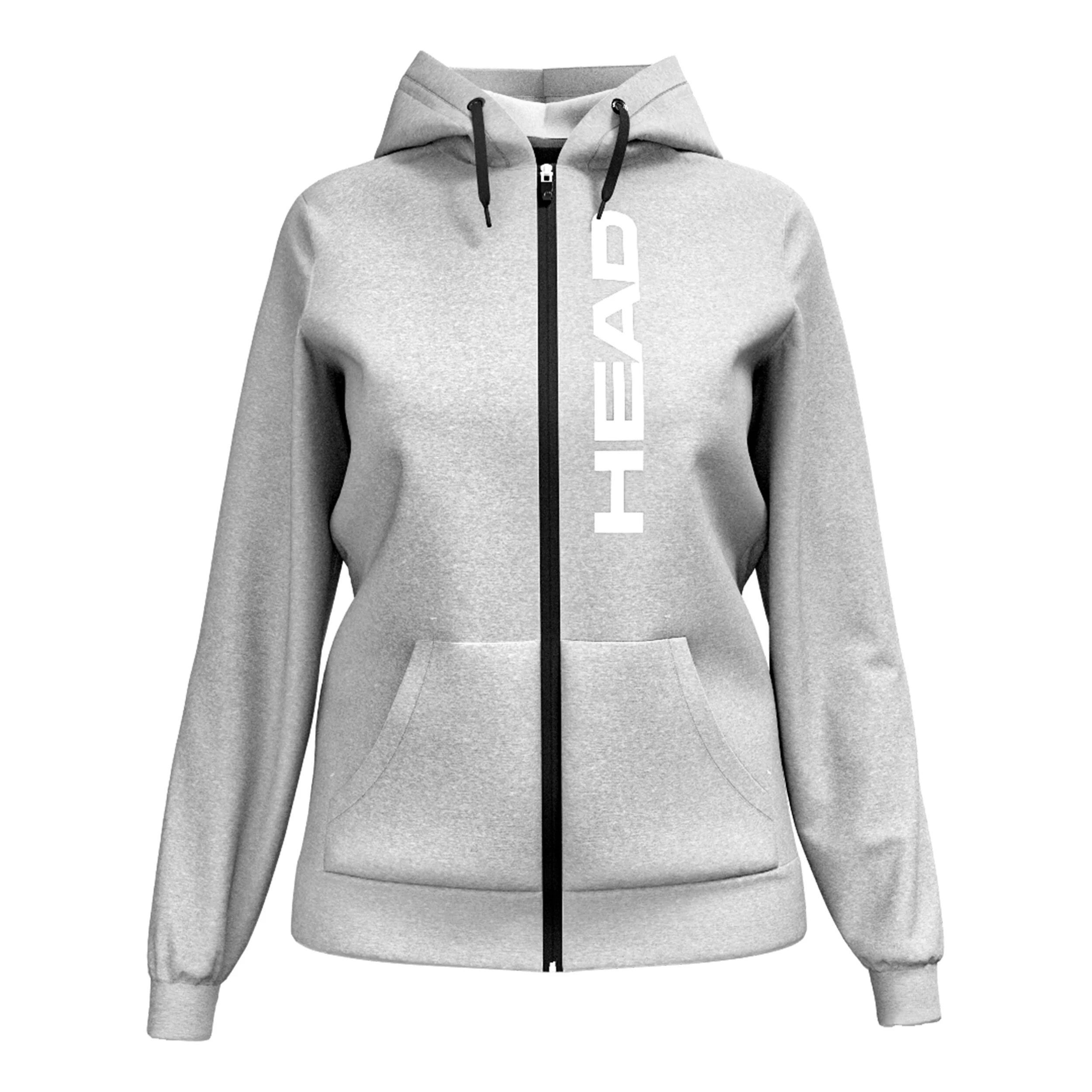 HEAD Club Original Full Zip Gilet En Coton Femmes - Gris Clair