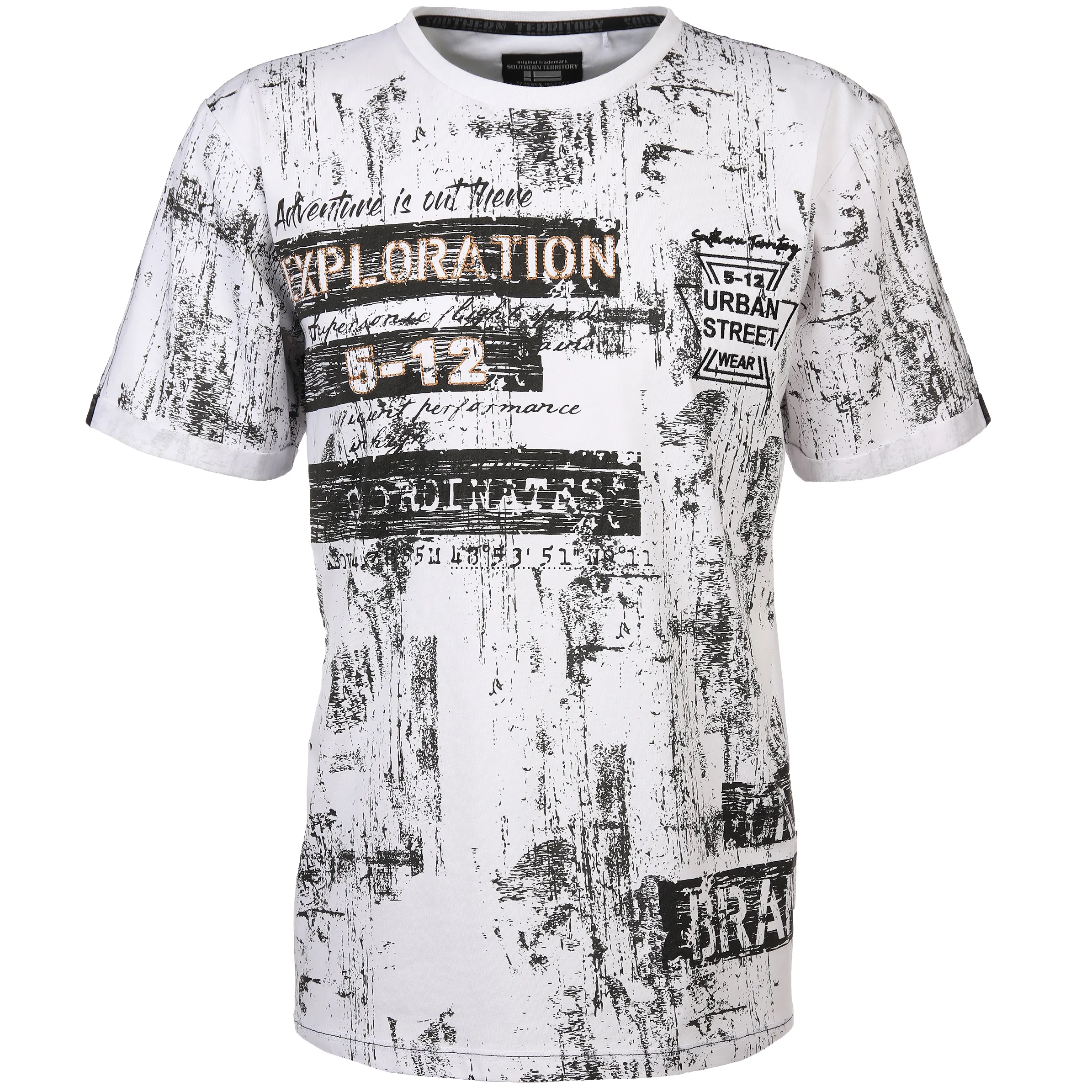 Herren T-Shirt mit Frontprint allover