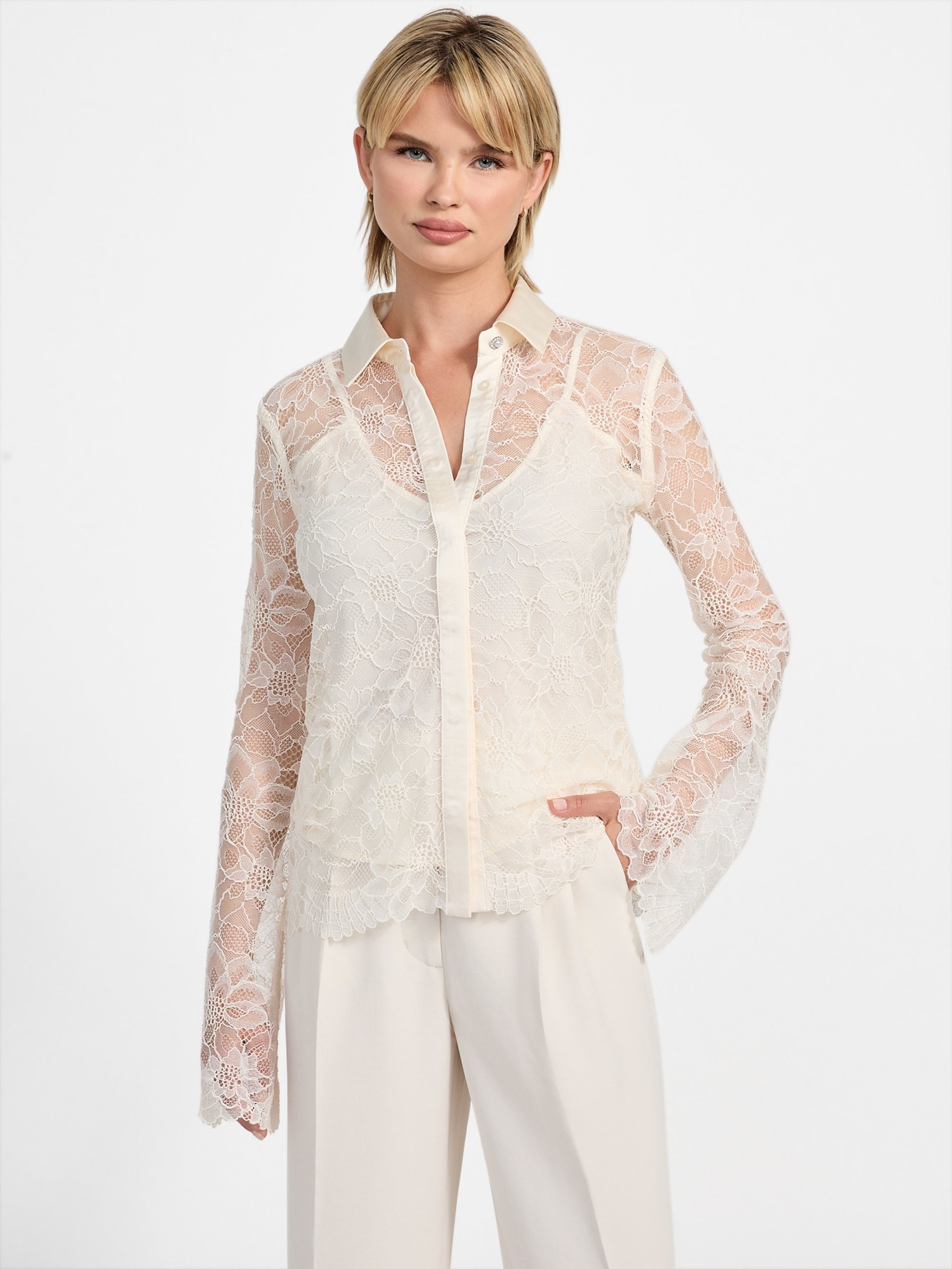 Camisa de renda Antoinette