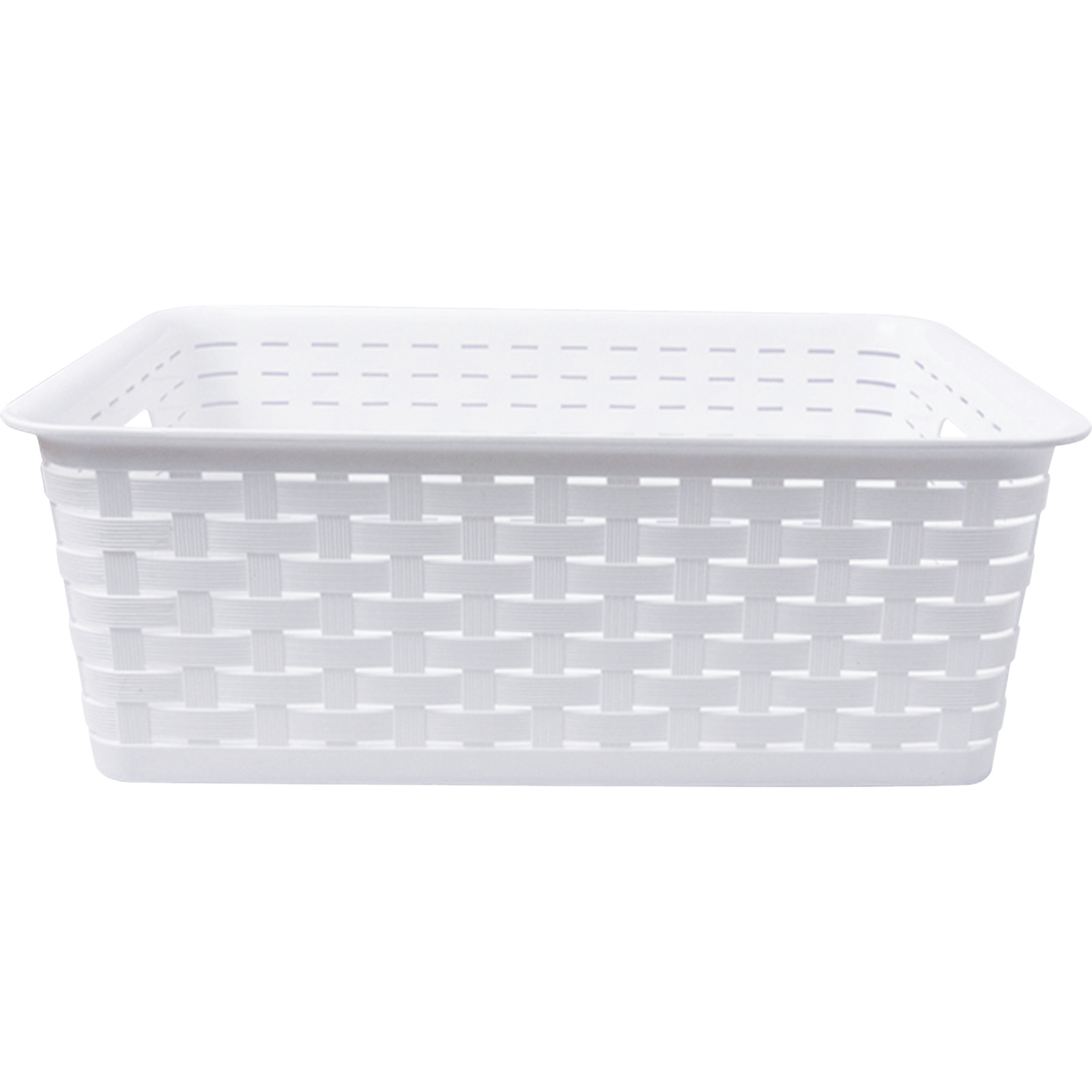 Aufbewahrungsbox weiss 40 x 27,5 x 14 cm