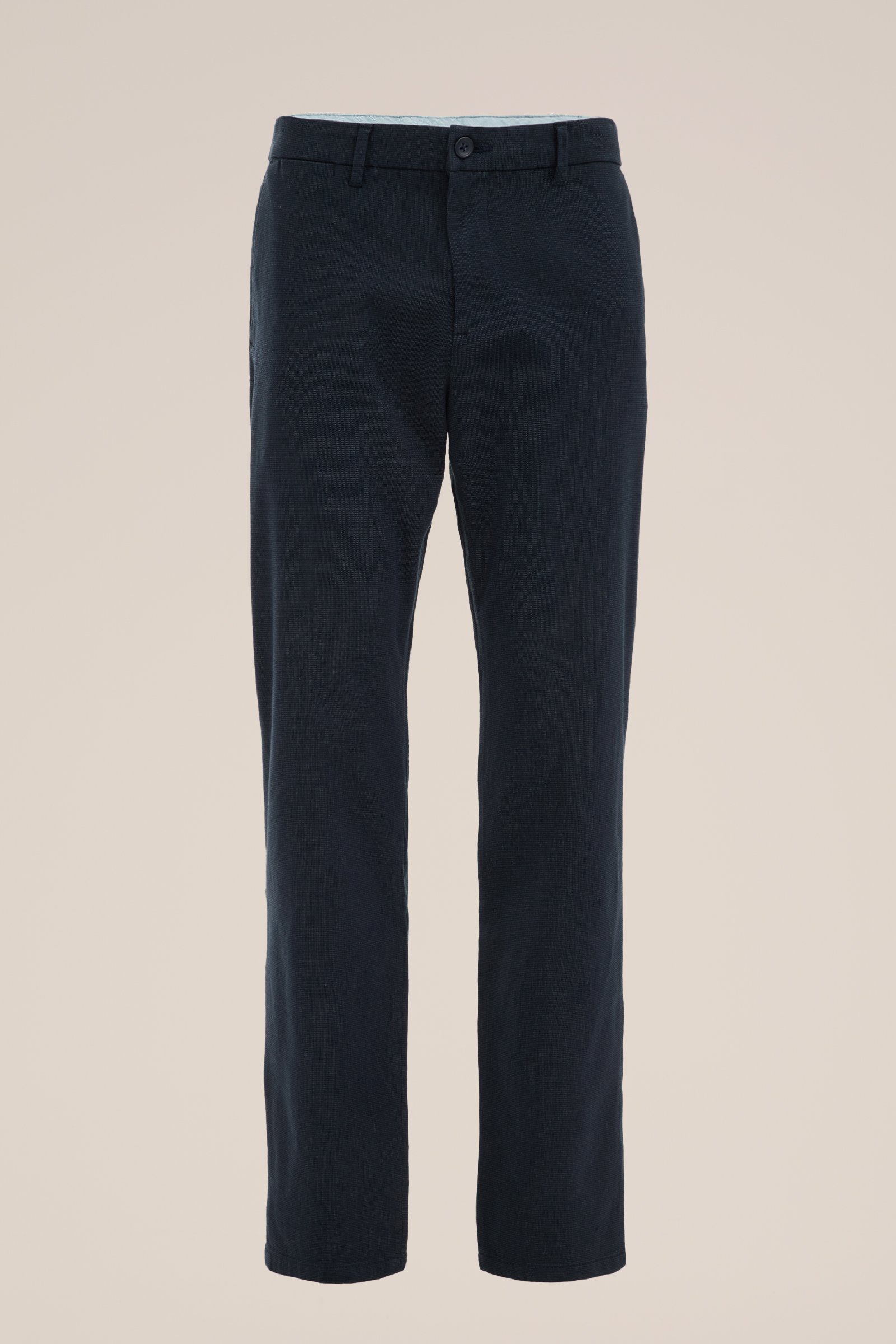 slim fit chino met dessin Fundamentals Donkerblauw