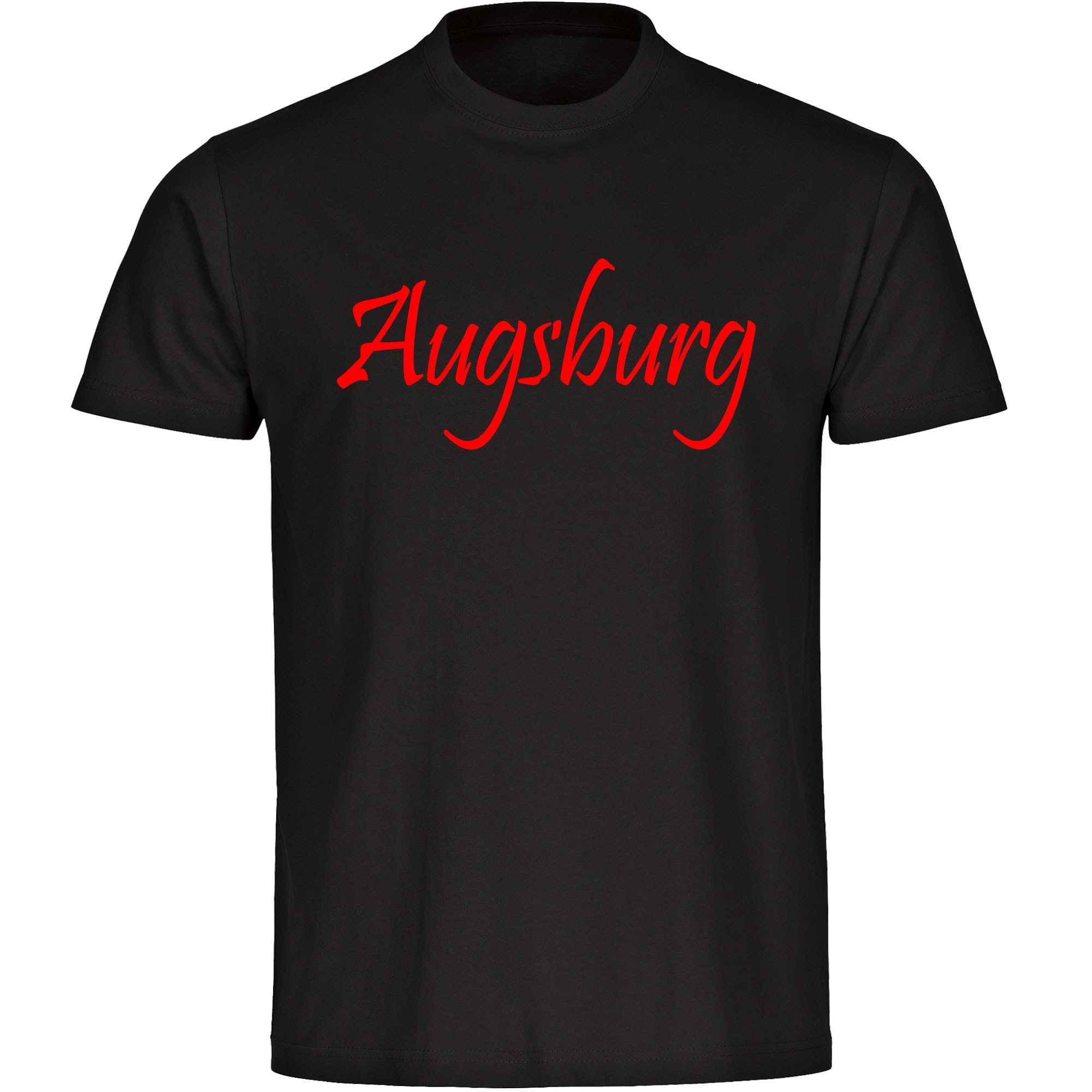 multifanshop® Kinder T-Shirt - Augsburg - Schriftzug - Druck rot