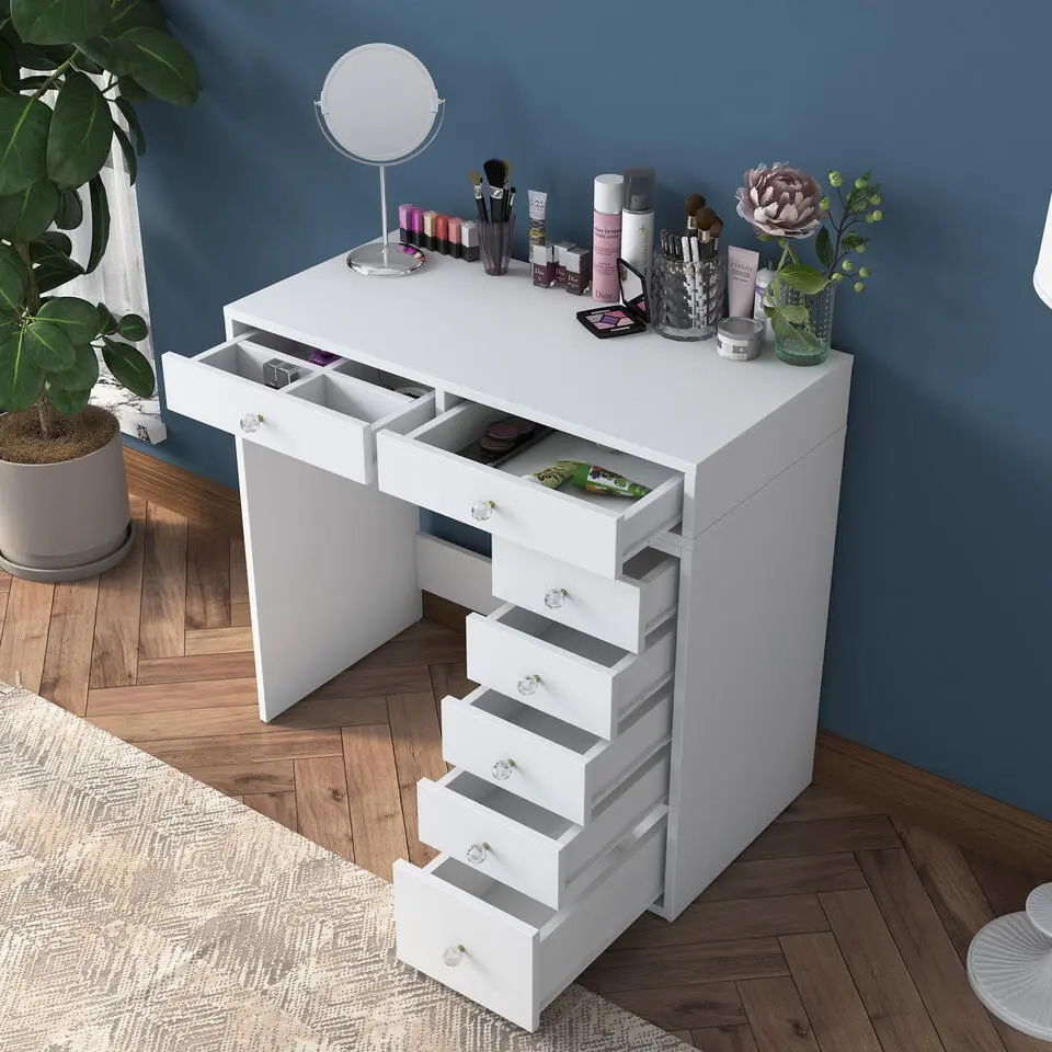 Kaptafel Wit Hout - 90x44,5x81,6cm - Beyas