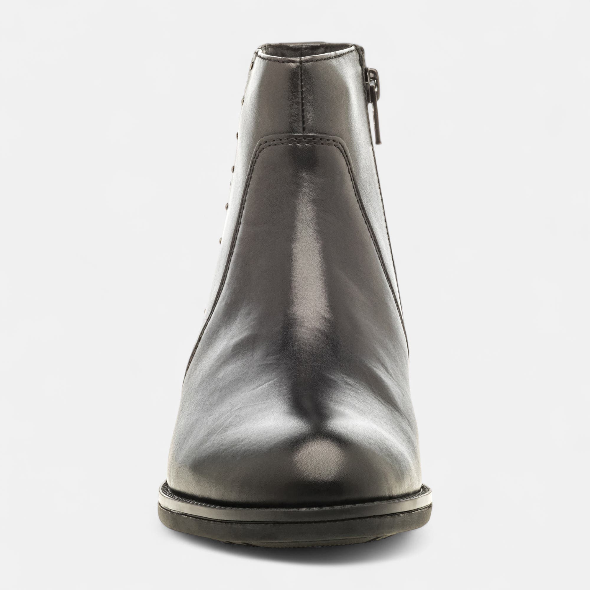 Bottines Femme en cuir noir