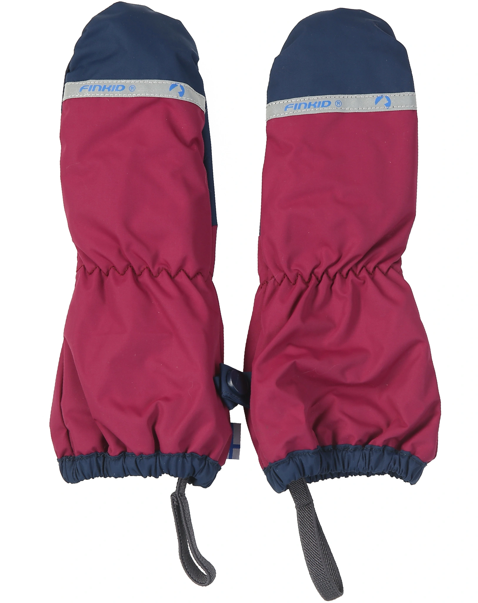 Fäustlinge PAKKANEN mit Stulpen in beet red/navy