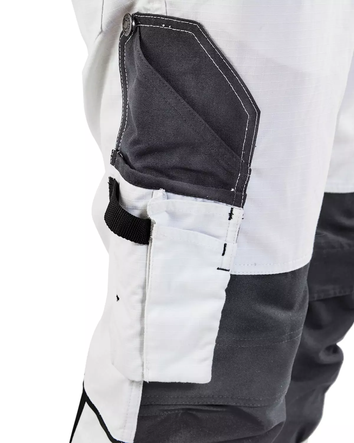 Blåkläder 1095 Schilderswerkbroek met stretch - Wit/Donkergrijs - 50