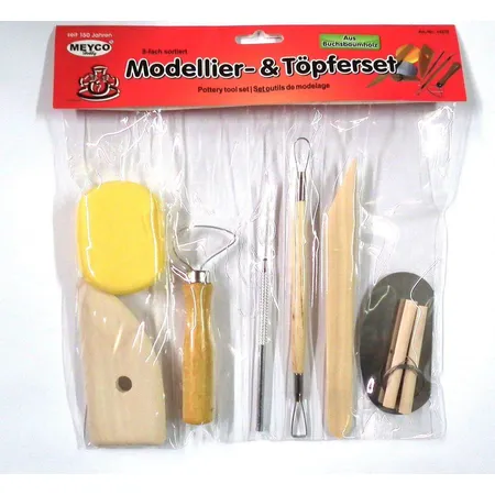 Meyco Modellier- und Töpferset, 8-teilig
