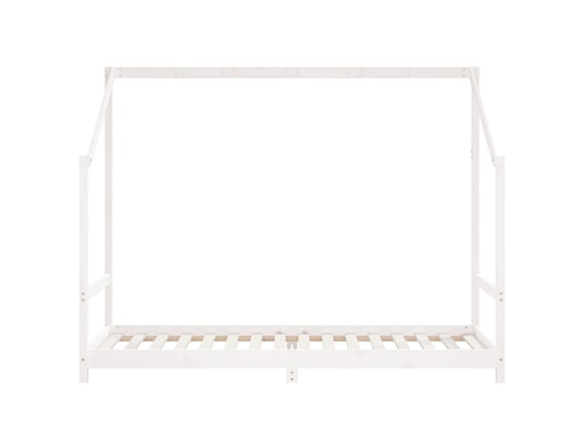 VIDAXL - Lit enfant Cadre de lit d'enfant blanc 2x(90x200) cm bois de pin massif
