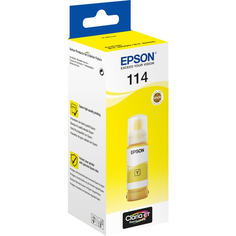 EPSON Bidon d'encre N°114 Couleurs séparées pour imprimante à réservoir d'encre