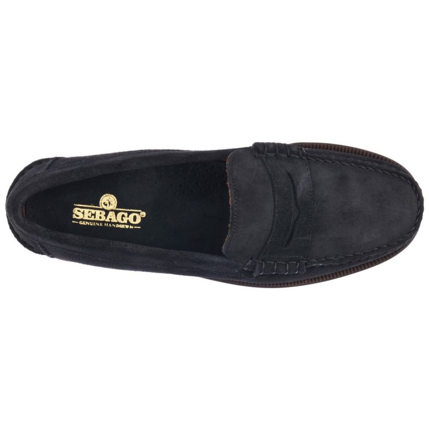 CLASSIC DAN SUEDE NAVY MOCASSIN-Mocassin pour homme en suede