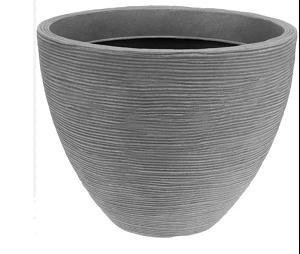 POT DE FLEUR EFFET LIGNE D.40X31CM SABLE