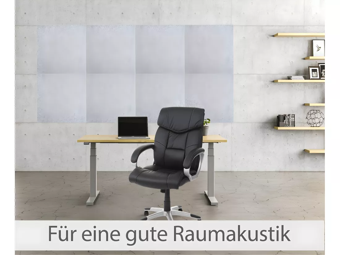 Panneau mural acoustique MCW-L52 (set de 4), gris clair