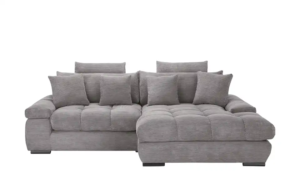 Ecksofa Hella rechts Steingrau