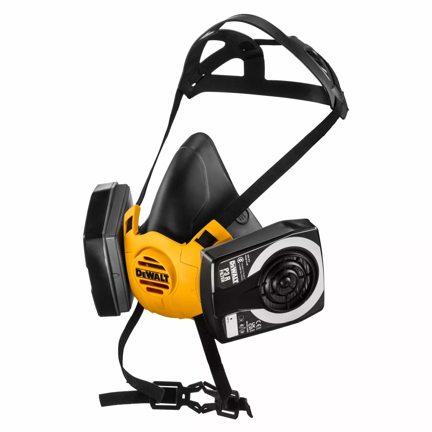 DeWalt DXIR1HMMP3 Lichtgewicht Halfgelaatsmasker met P3 filters - Maat M