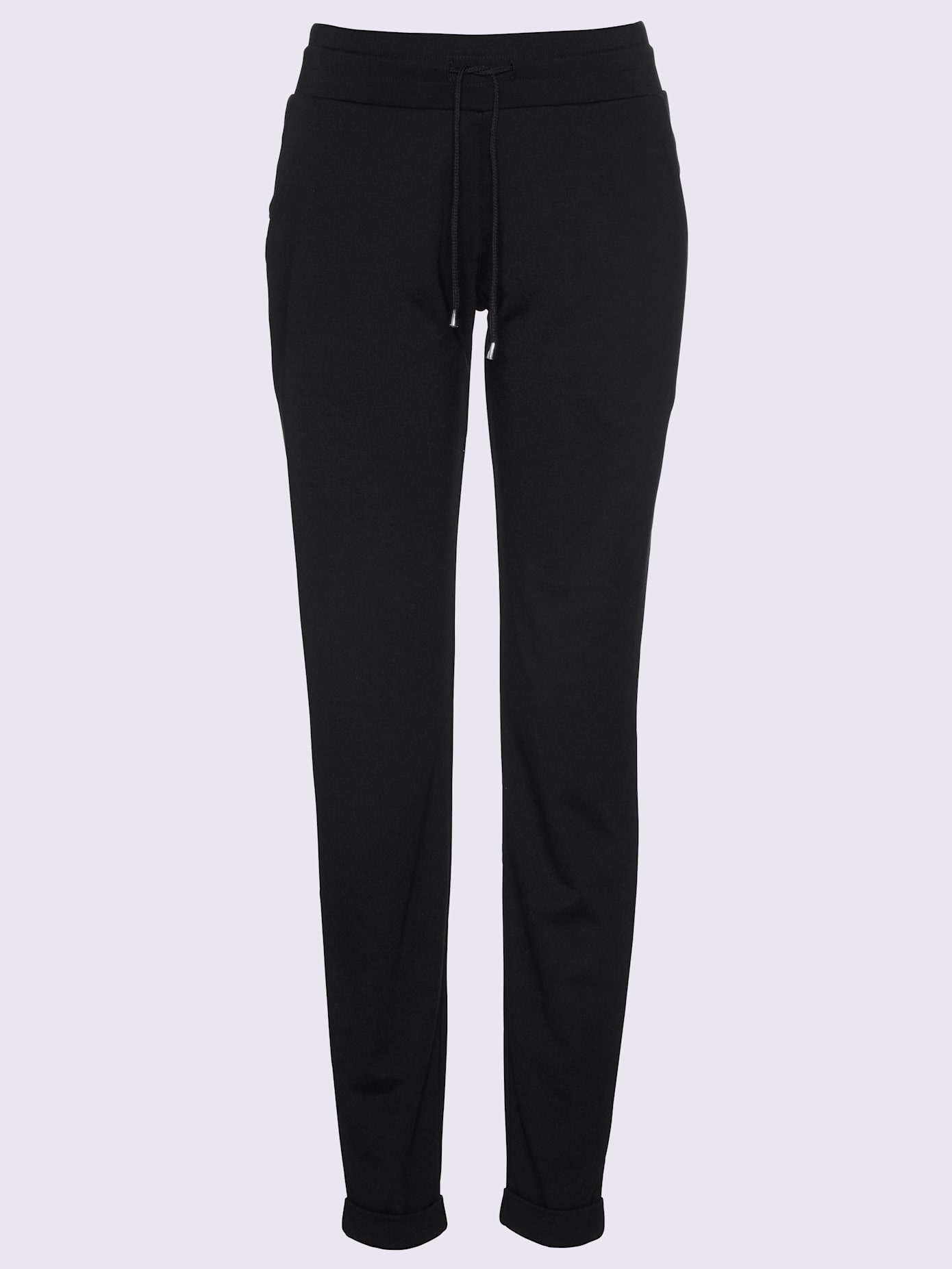 Pantalon jersey interlock à repassage superflu