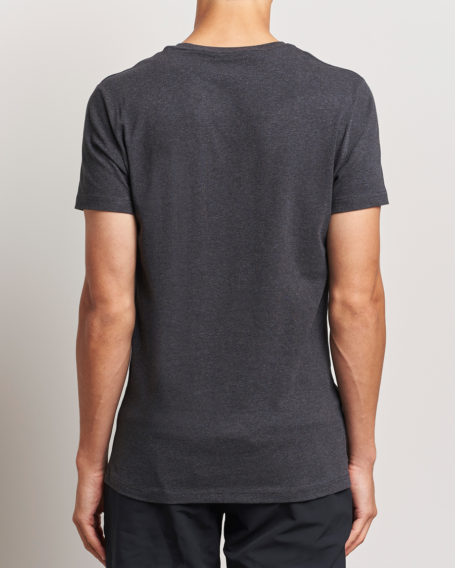 Bread & Boxers 2-Pack Crew Neck T-Shirt Dark Grey Melange