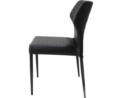 Stapelstoel VEBA Louis 57,5 x 49 x 81,5 cm staal zwart