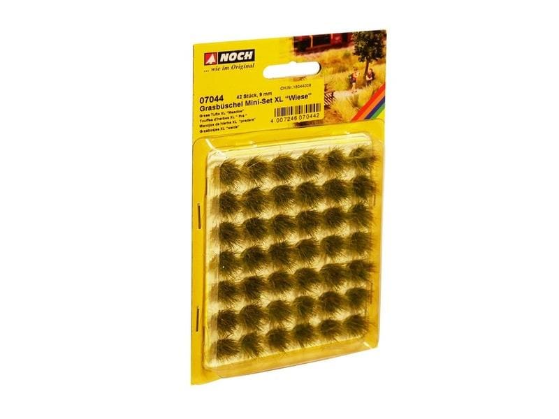 NOCH Grasbüschel 9 mm, Mini-Set-XL, Wiese Farben 42 Stück Kleine Details, die jede Modell-Landschaft aufwerten