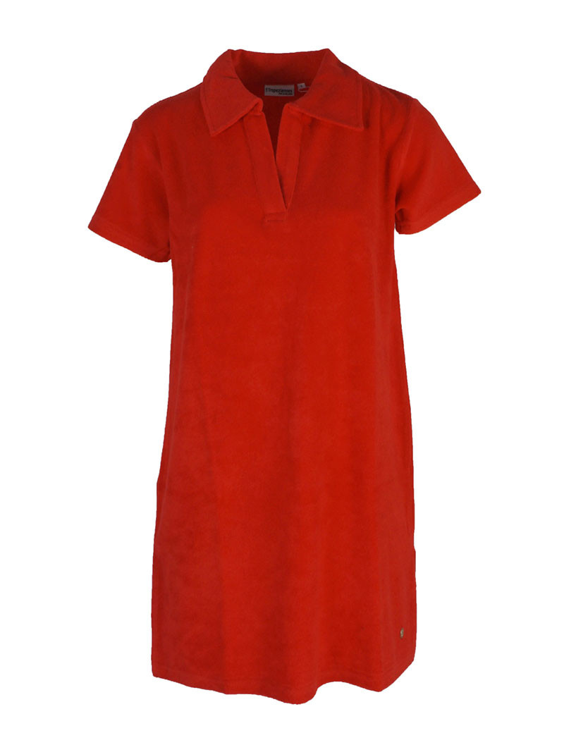 LES TROPEZIENNES PAR M.BELARBI POLO ROBE TILLIE ROUGE
