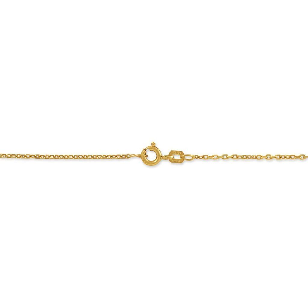 Chaîne Igoa Maille Forçat Diamantee Or Jaune