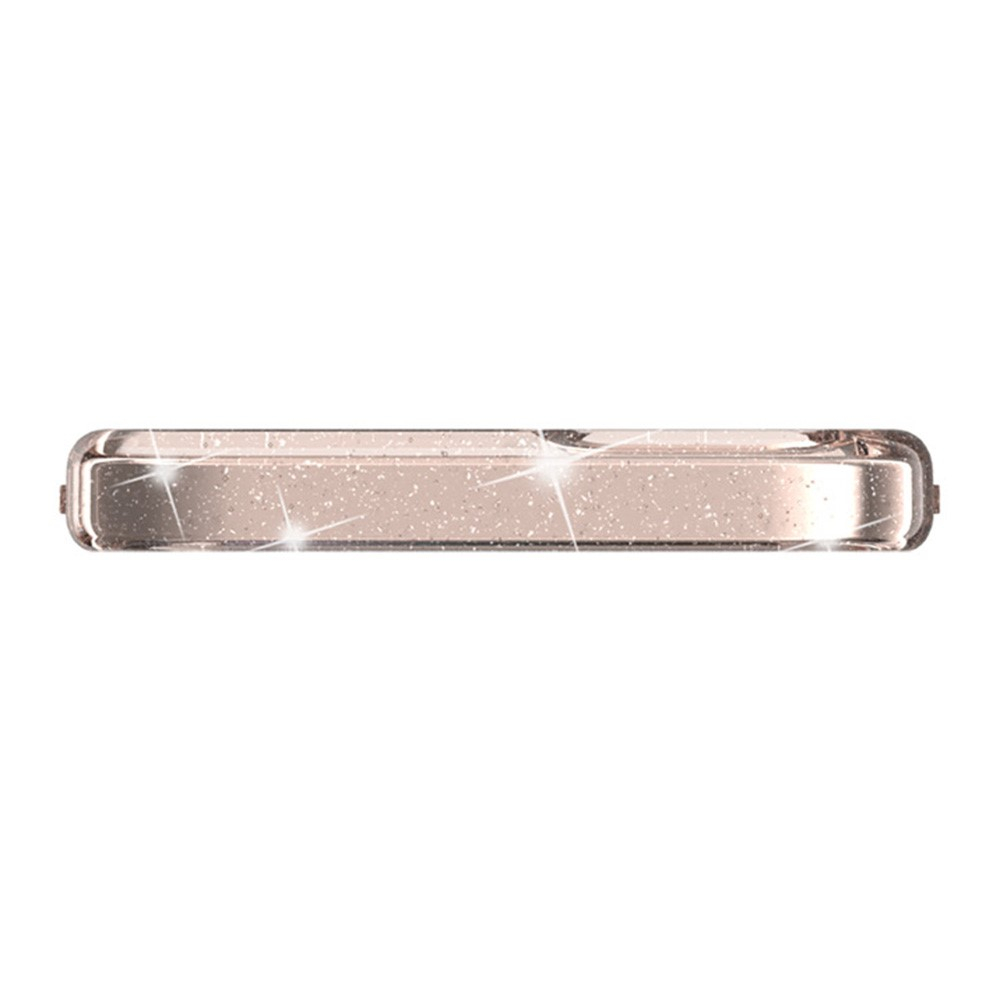 iPhone 13 Hybrid Hardcase Schutzhülle im Glitzer Design - Gold / Transparent