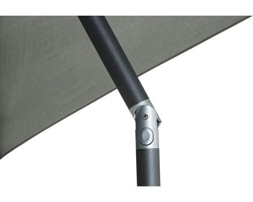 Middenmast parasol Siena Garden Avio 250 x 200 x 238 cm Polyester Aluminium antraciet olijf Handzwengel kantelbaar rechthoekig