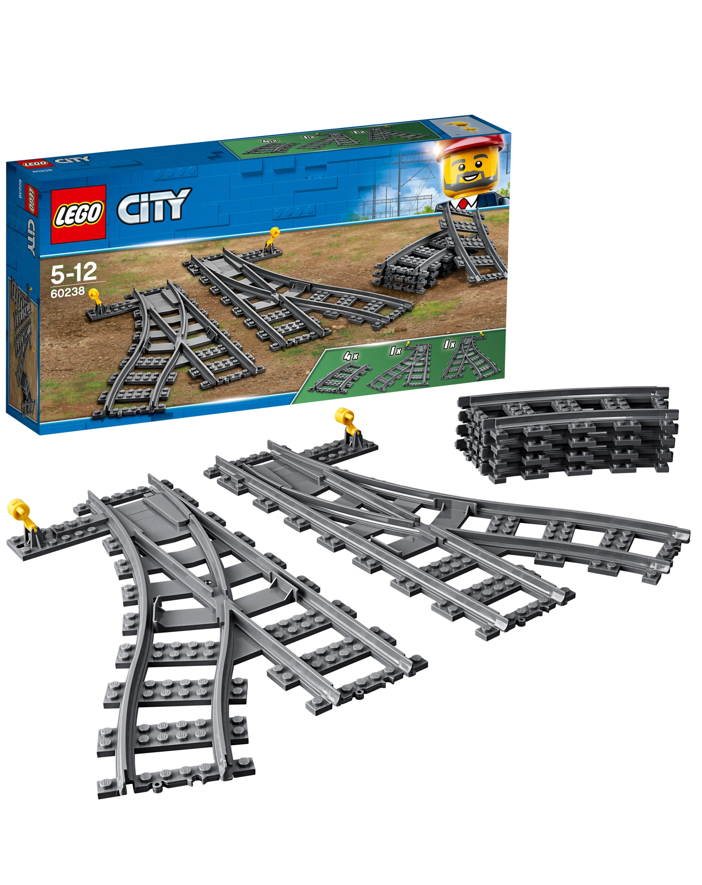 LEGO® City 60238 Weichen, 8 Teile