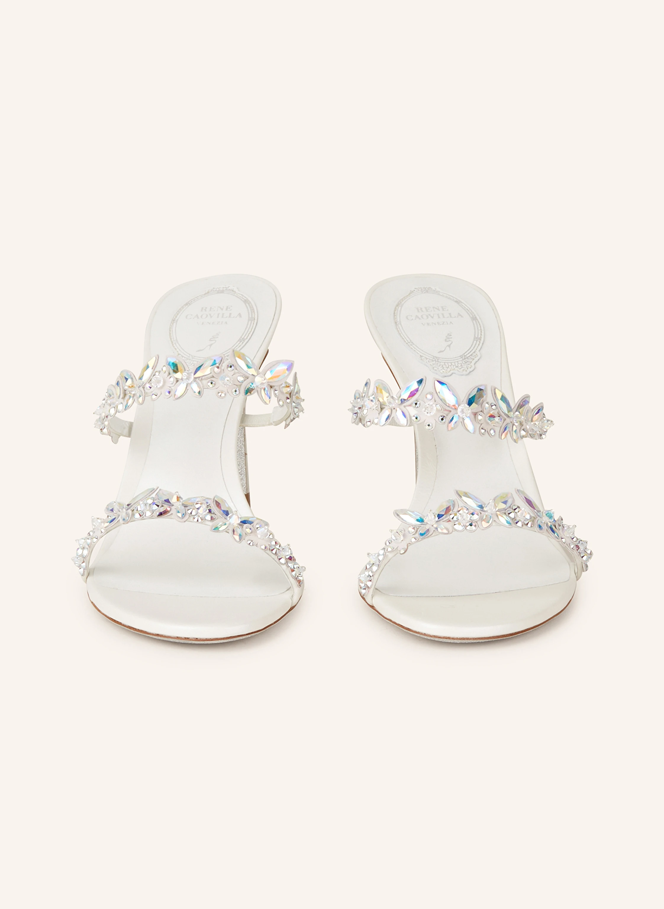 RENE CAOVILLA Mules BESSIE mit Schmucksteinen
