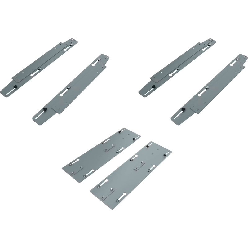 Jeu platines coulissantes ECLA pour pôle de 4 bureaux