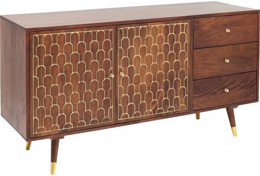 Kare Design Muskat Dressoir 2-Deurs|3-Laden - Mangohout