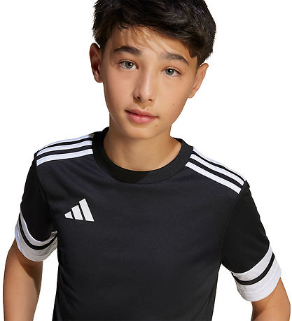 adidas Performance T-Shirt - SQUA25 JSY Y - Schwarz/Weiß