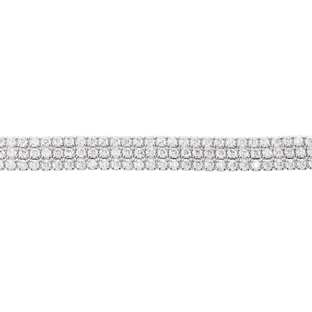Bracelet Anthia Argent Blanc Oxyde De Zirconium