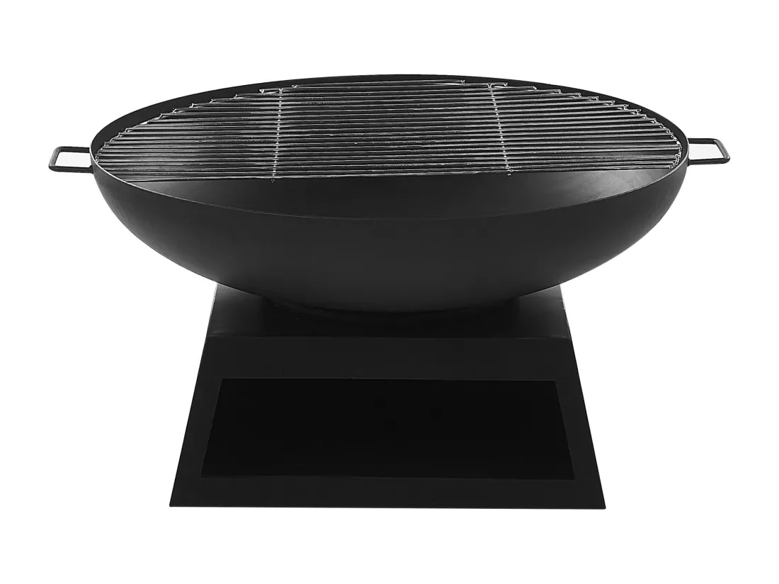 Foyer avec grille SEMERU Métal Noir