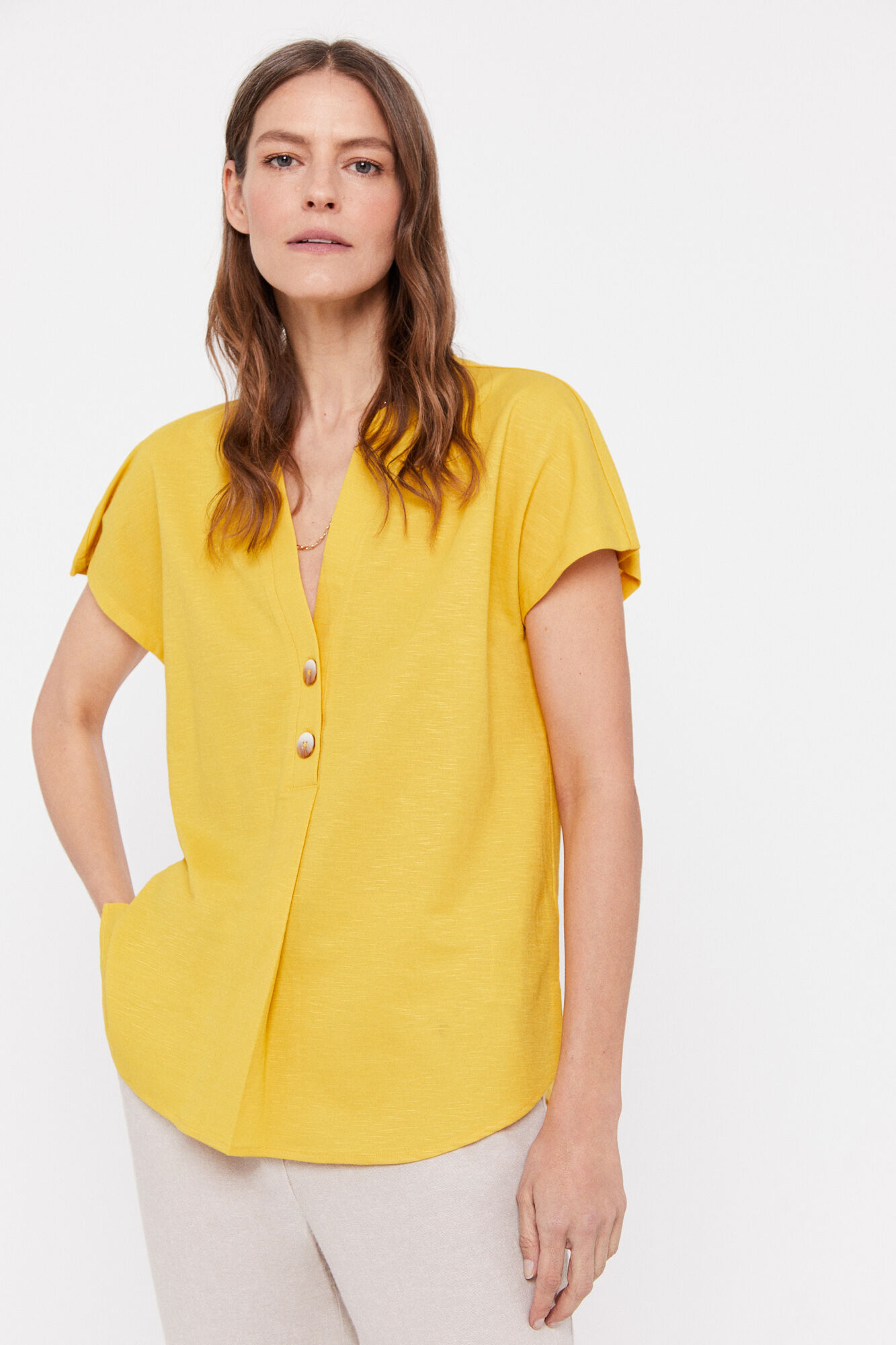 Blusa confortável - Amarela