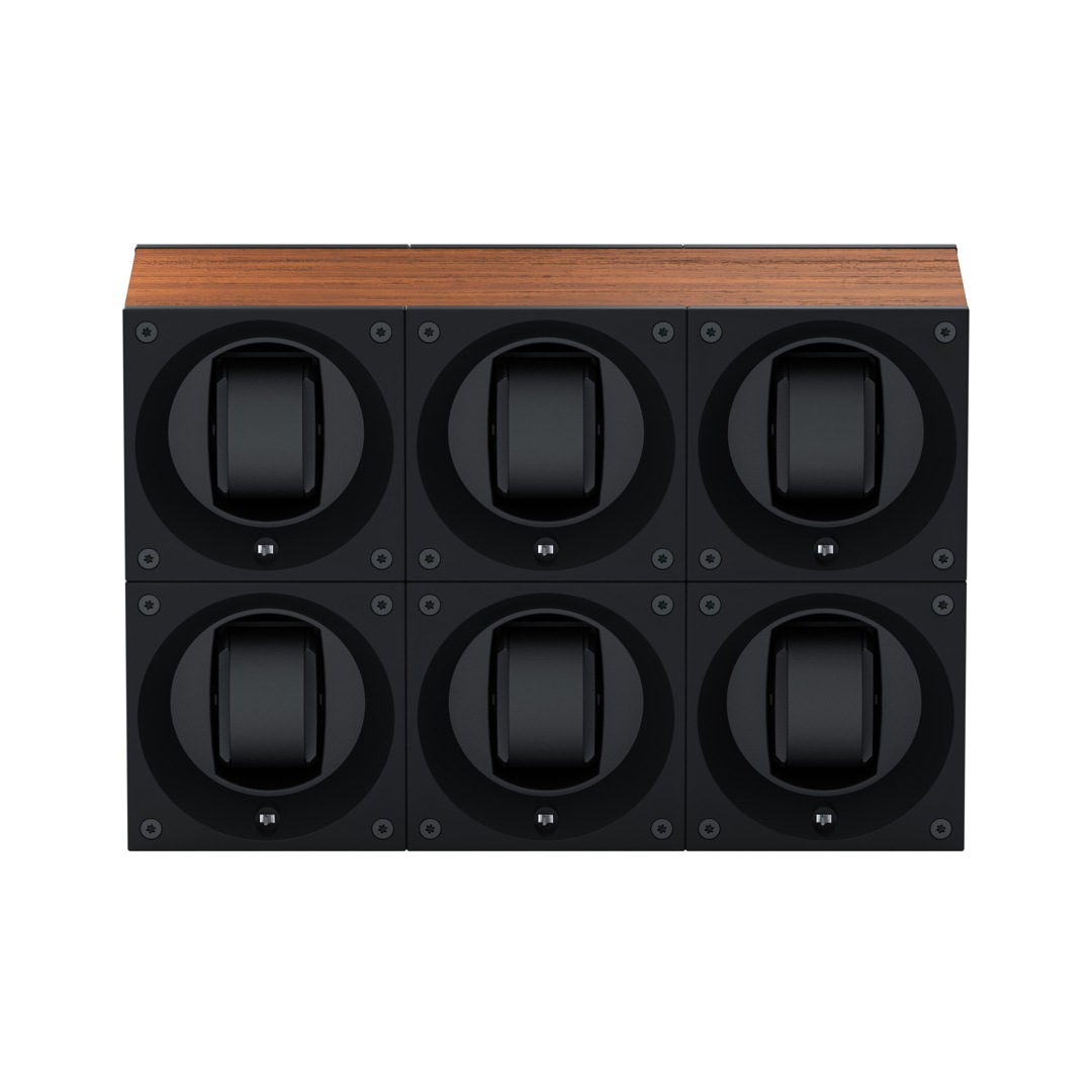 SwissKubik Masterbox Eichenholz - 6 Uhren
