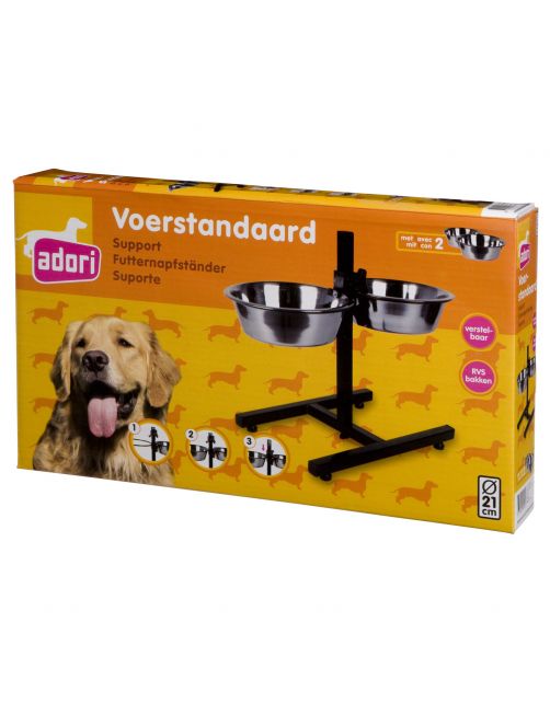 Adori H Standaard Inclusief 2 Bakken - Hondenvoerbak