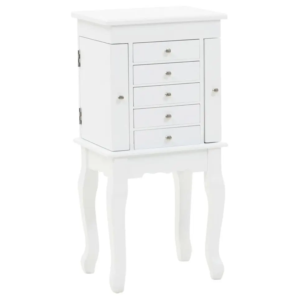 vidaXL - Sieradenkast - Wit - MDF