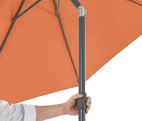 Leco Sonnenschirm, 300 cm, orange (exkl. Schirmständer)