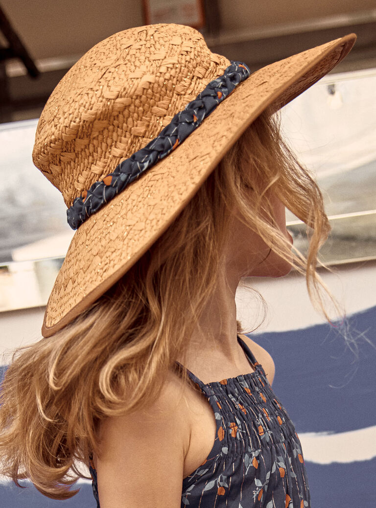 Chapeau de paille beige