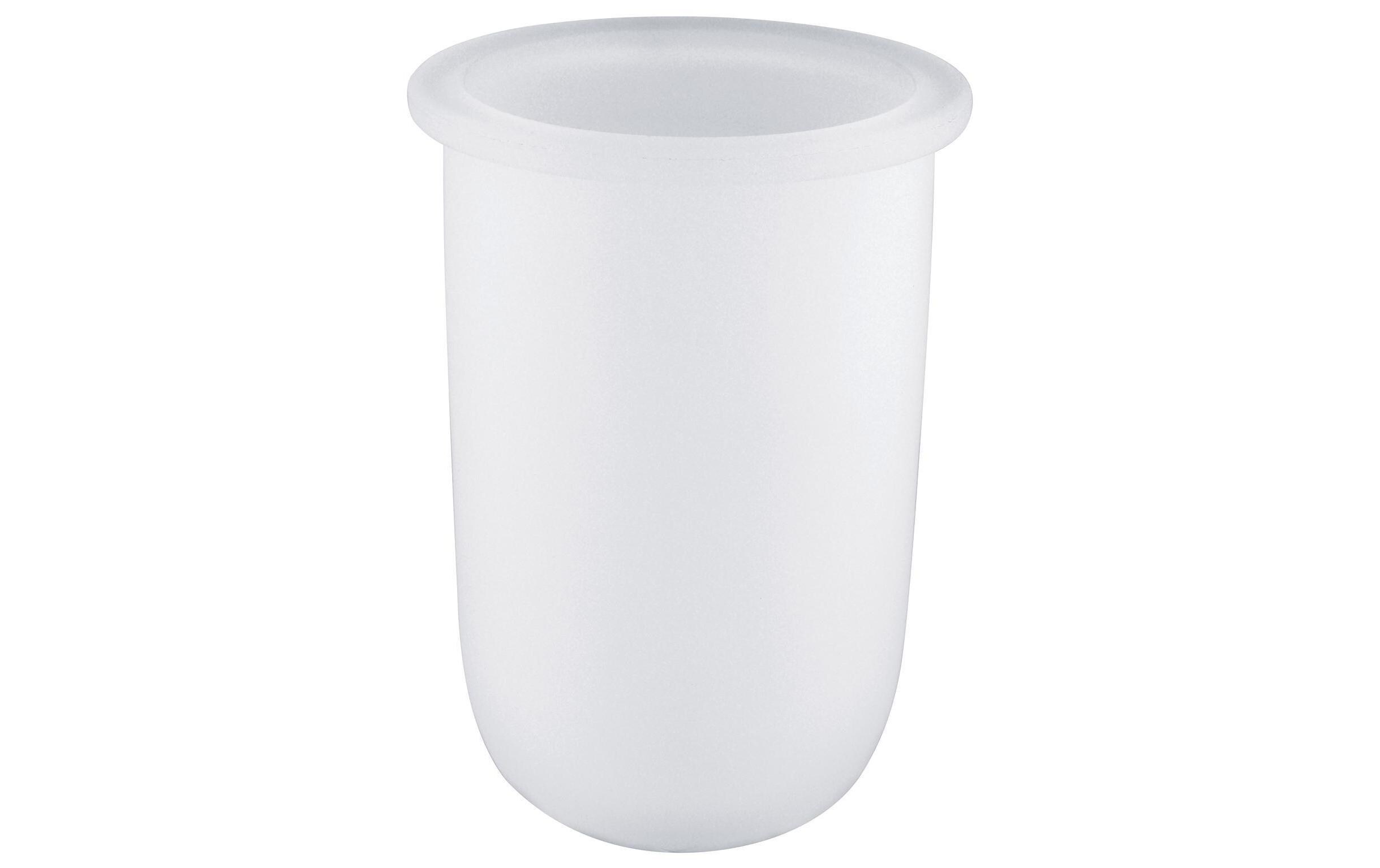 Glas für Essentials Toilettengarnitur daVinci satin weissErsatzglas
