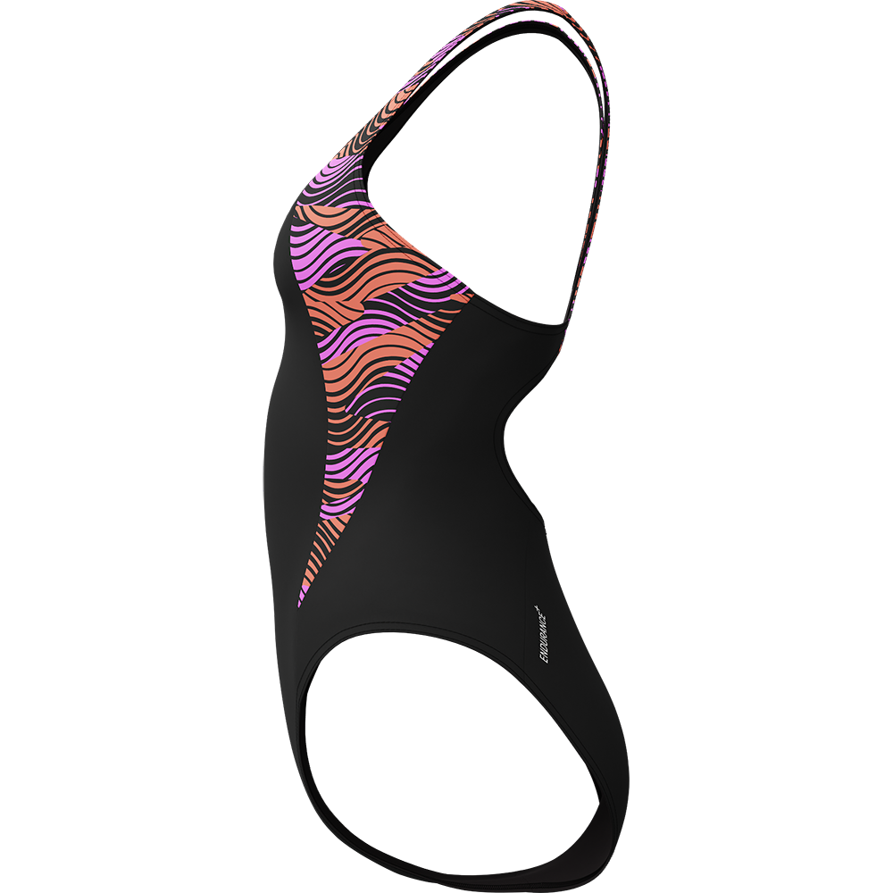 Speedo HyperBoom Splice Muscleback Badeanzug Damen neon violet