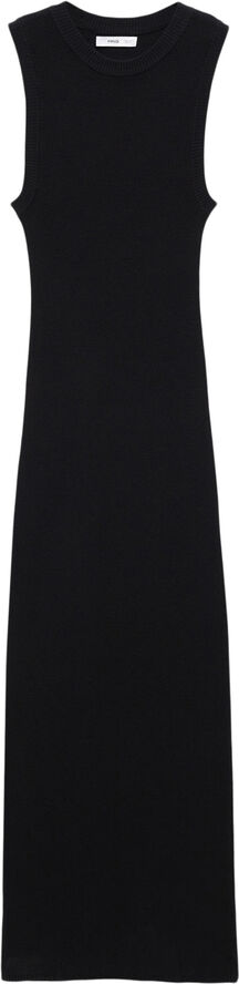 MANGO Sleeveless knit dress Black