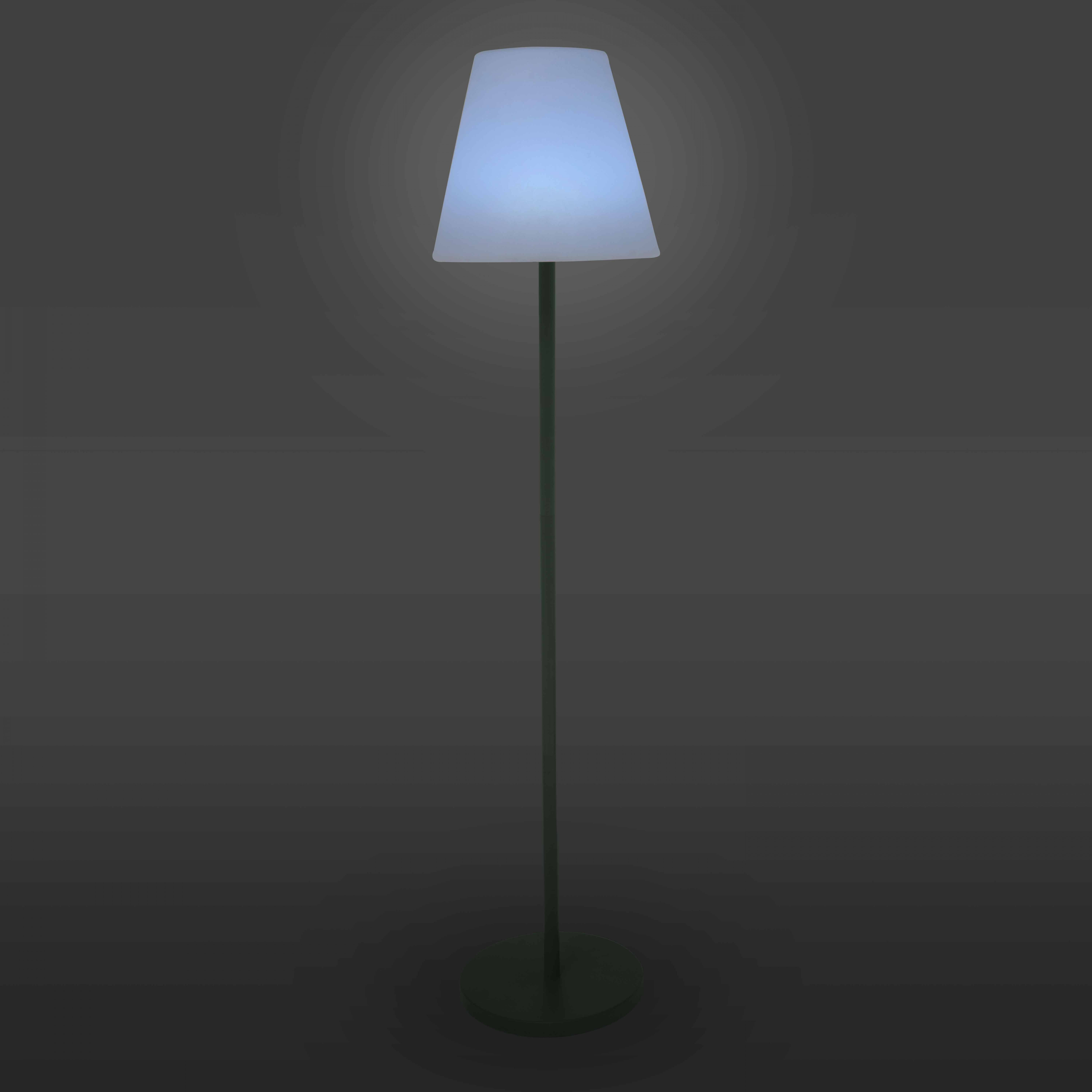 Lampadaire en acier vert