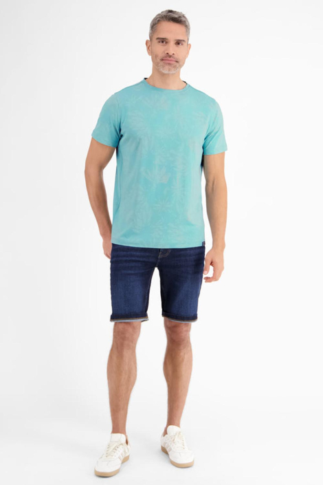 Lerros blauwe heren t-shirt
