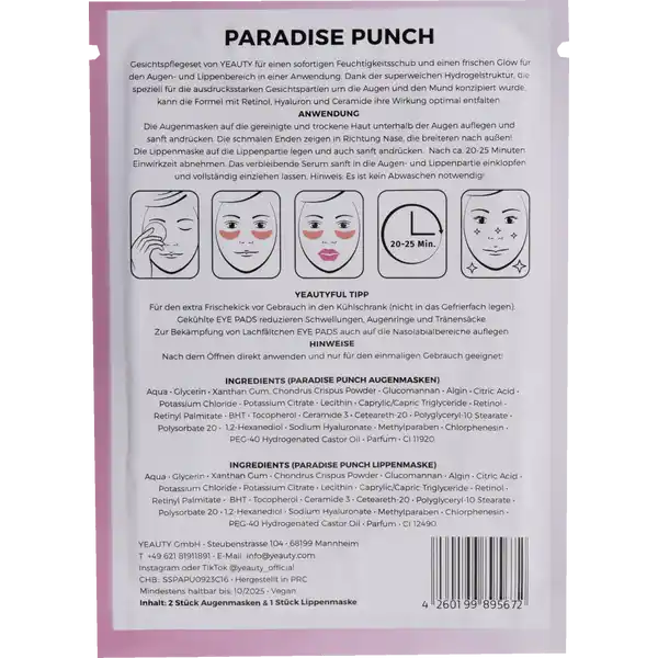 Eye & Lip Mask Super Set Paradise Punch