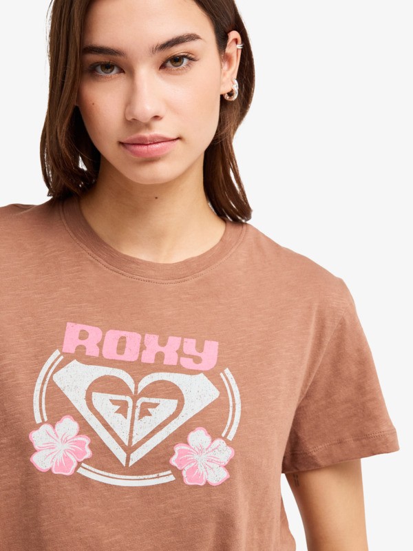 Endless Weekends T-Shirt à manches courtes Marron Femme