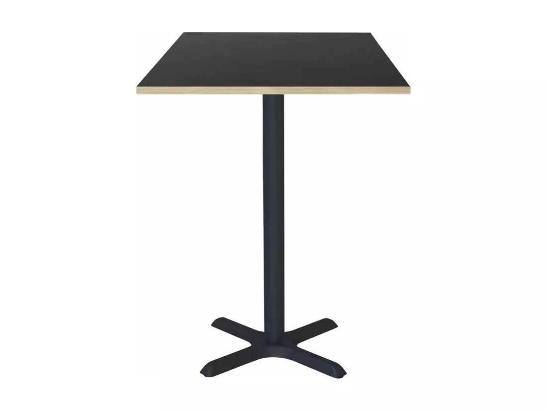 Mange-debout 60 x 60 cm - modèle Dina noir chants bois