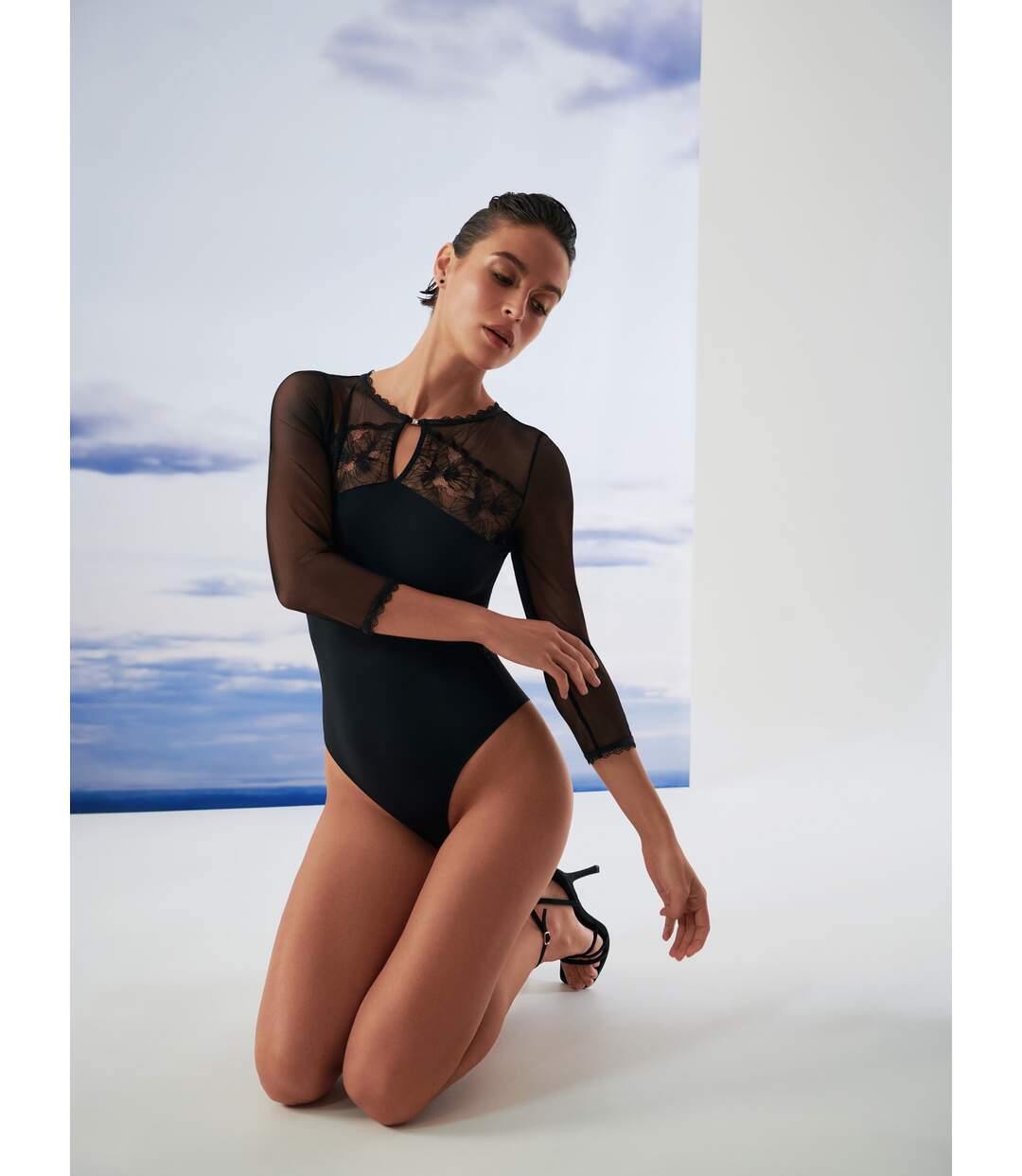 Body brésilien manches trois-quarts Sympathy Lisca